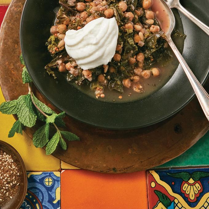 Lebanese Spiced Okra & Chickpea Stew Recipe from HEB
