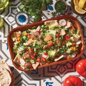Lebanese Style Fattoush Salad