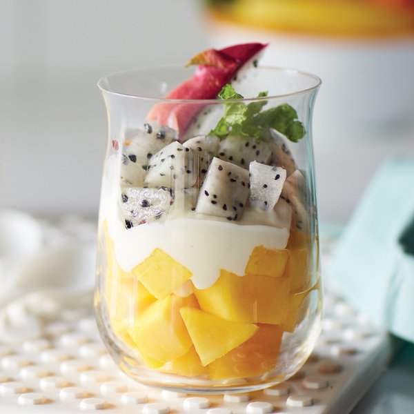 Lemon Ginger Dragon Fruit Parfait