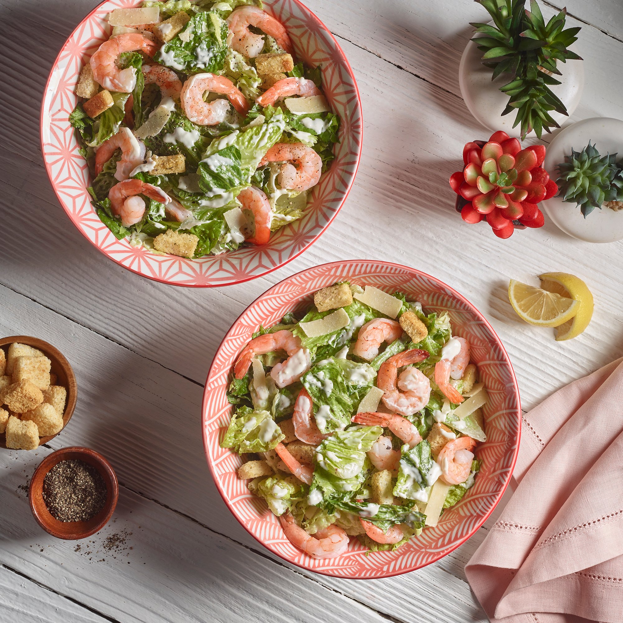 Lemon Shrimp Caesar Salad Recipe from HEB