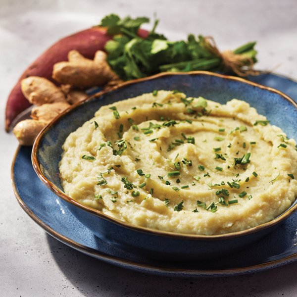 Mashed Boniatos with Ginger and Coconut