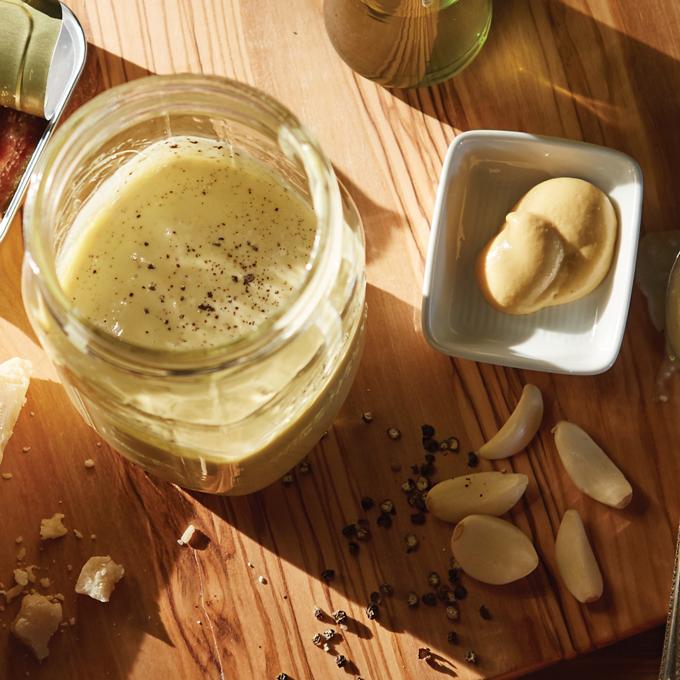 Mason Jar Classic Caesar Dressing Recipe from HEB
