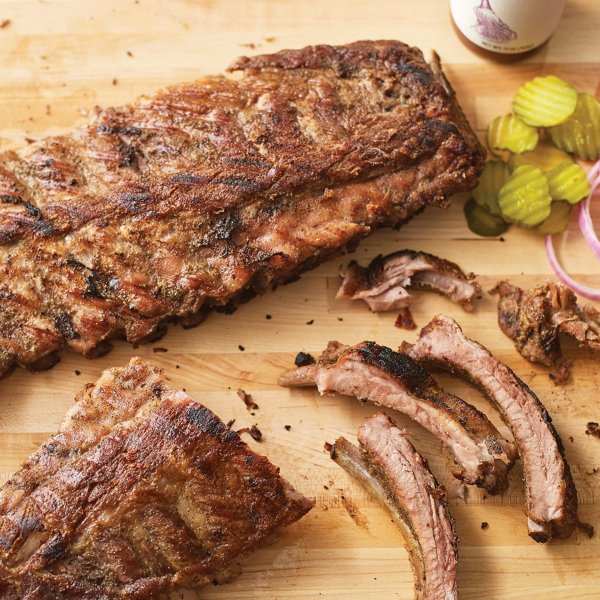 Mesquite Rubbed BBQ Pork Ribs