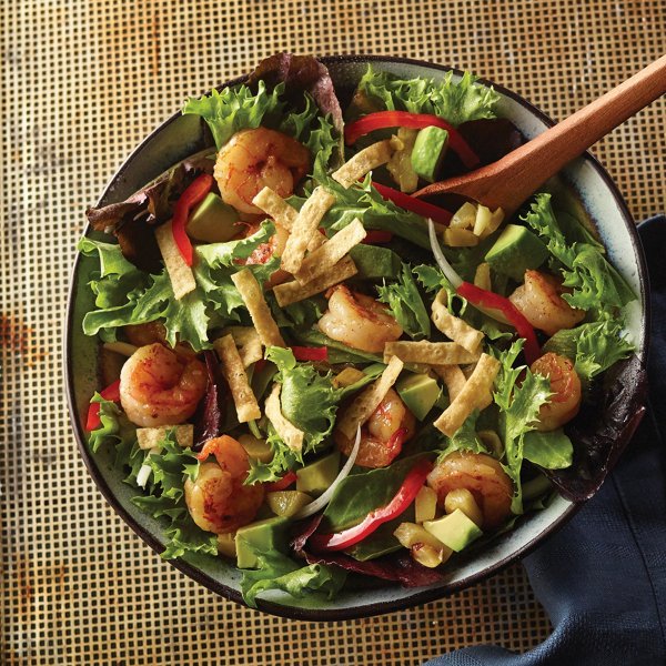 Miso Shrimp Salad with Apples