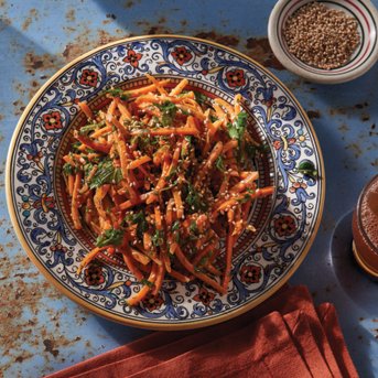 Moroccan Style Carrot Salad with Seeds