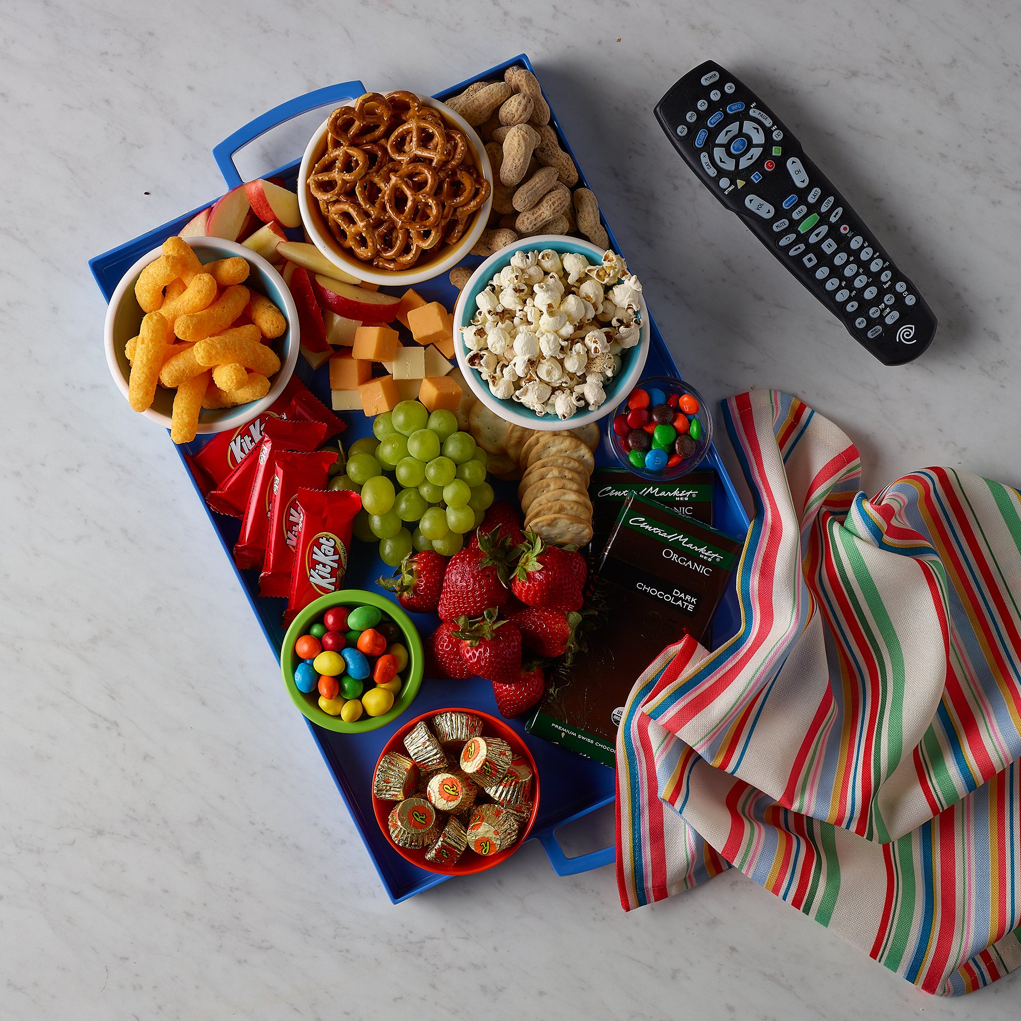 Popcorn Movie Snacks Board - The Perfect Film Watching Treats!