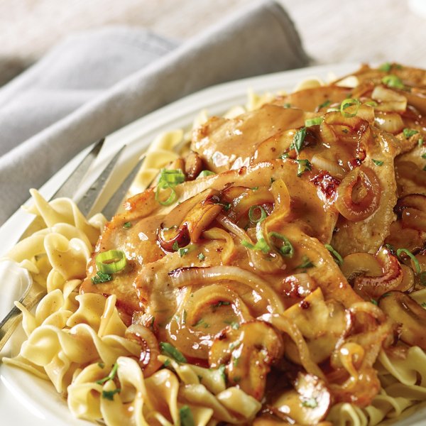 Mushroom and Onion Smothered Pork Chops