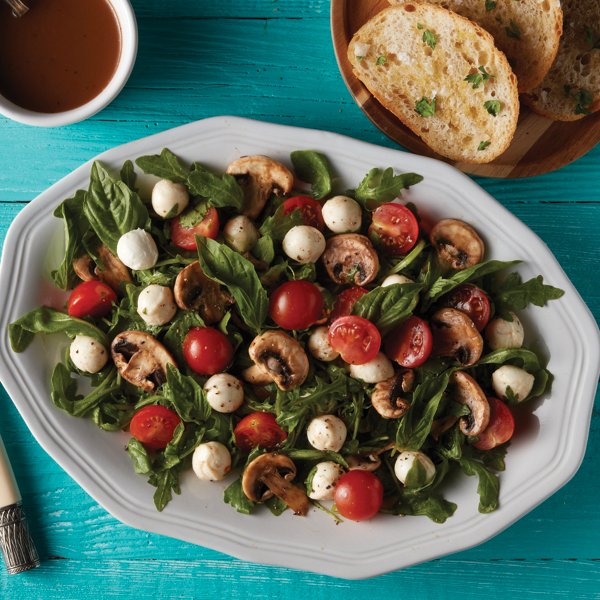 Mushroom Caprese Salad