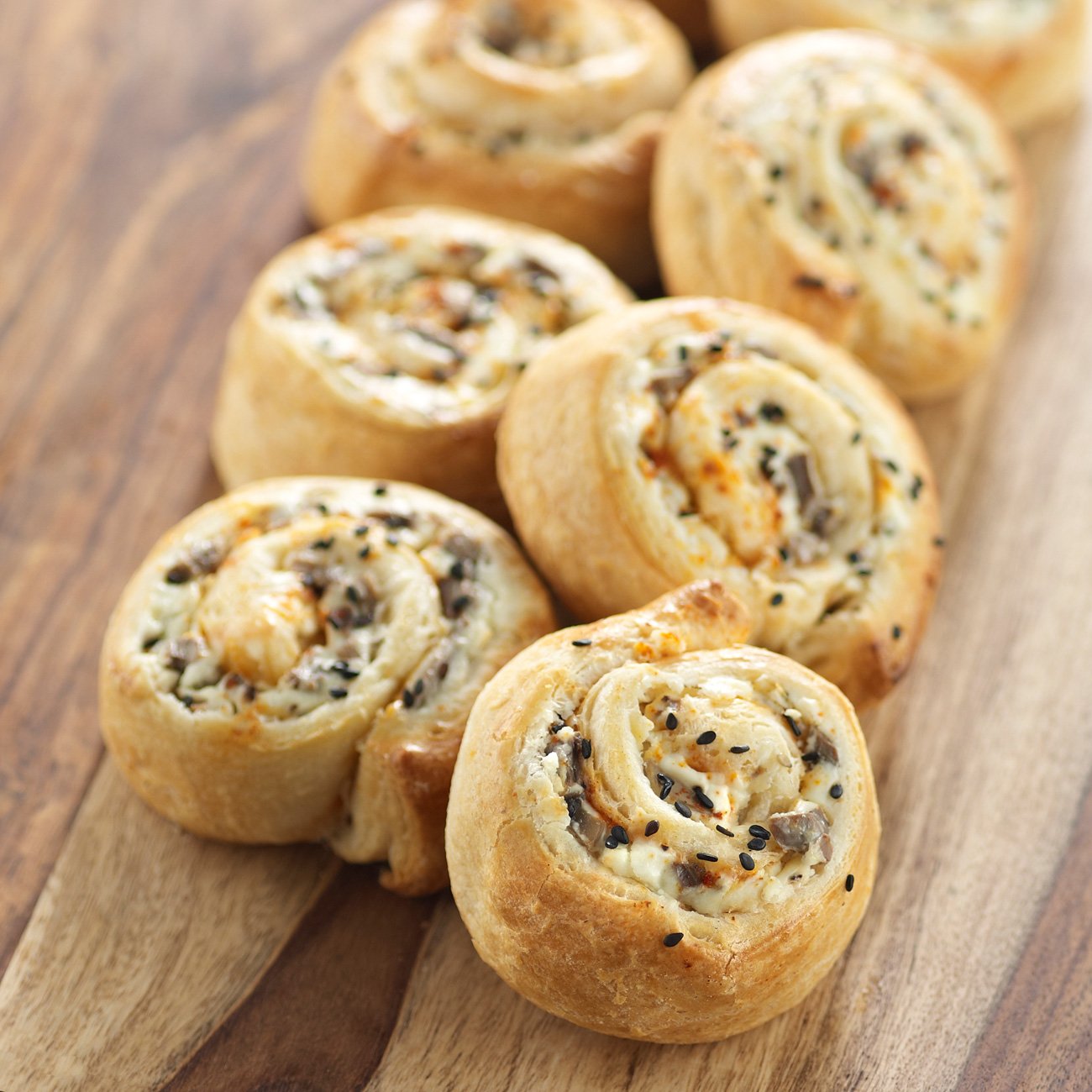 Mushroom Pinwheels Recipe from HEB