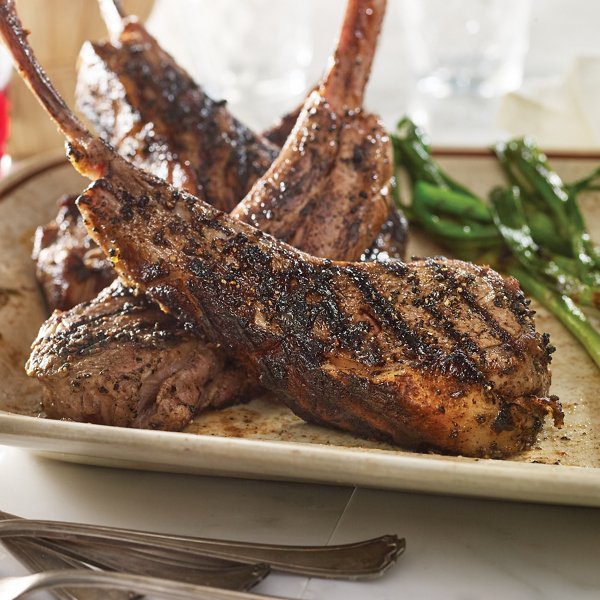 Mustard Marinated Grilled Lamb Chops