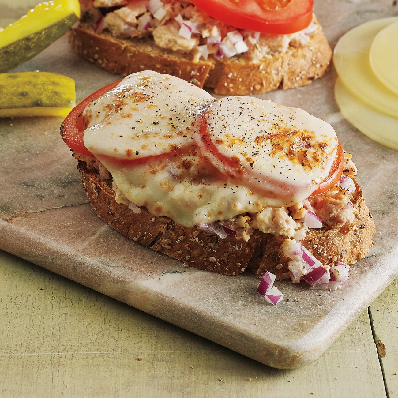 Open Faced Tuna Melt Recipe From H E B