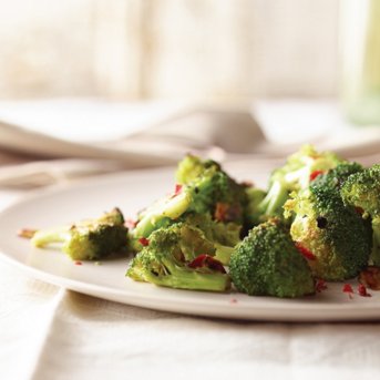 Pan Roasted Broccoli with Chili and Vinegar