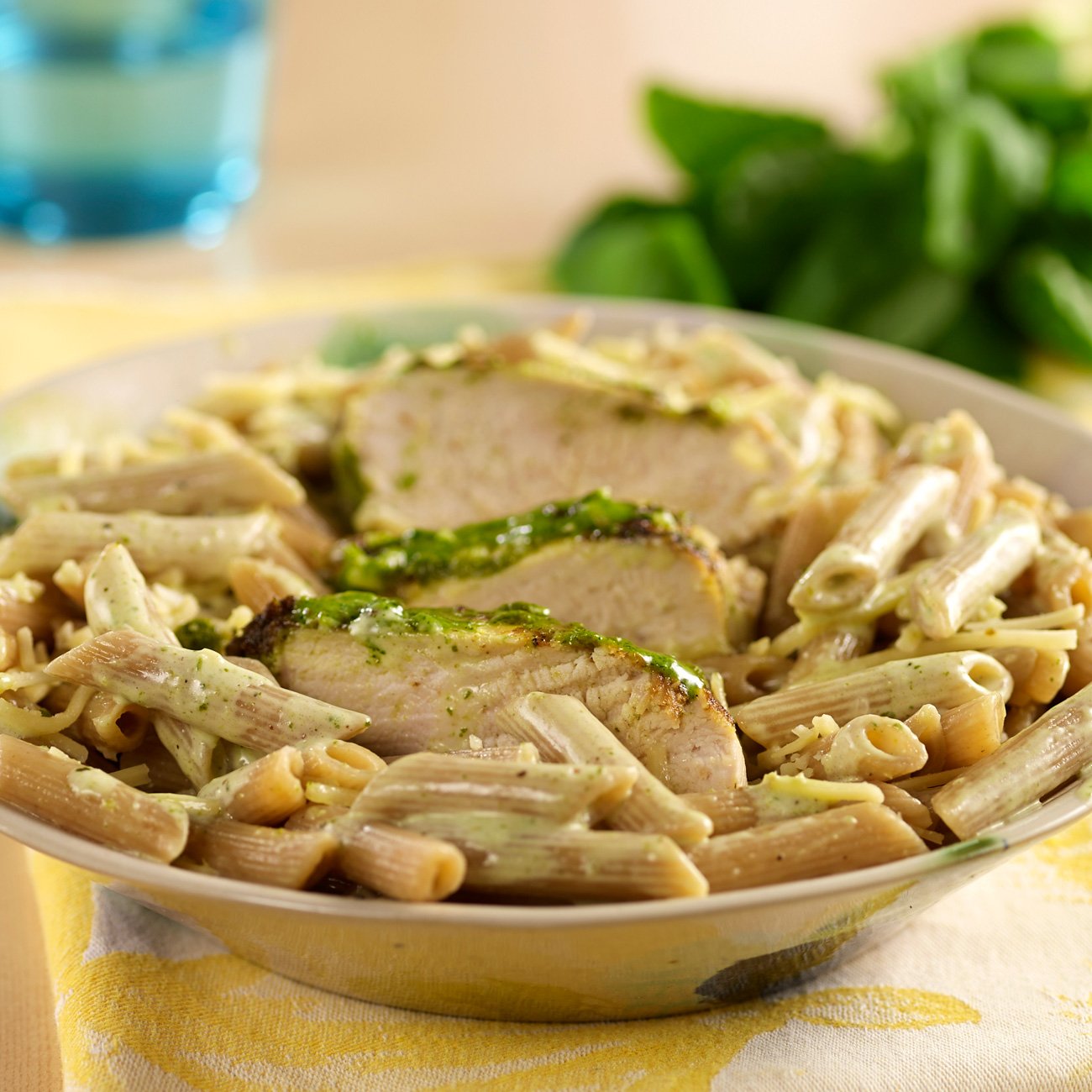 Pesto Chicken With Penne Pasta Recipe From H-E-B