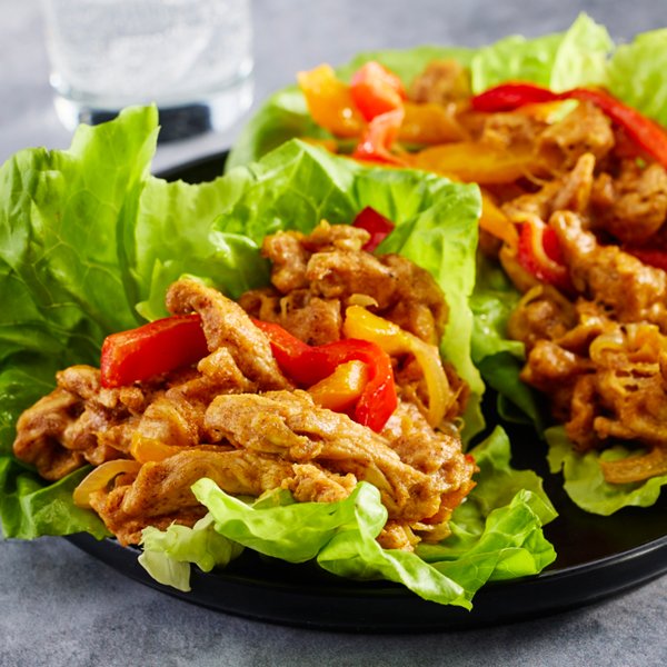 Philly Style Chicken Cheesesteak Lettuce Wraps