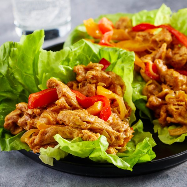 Philly Style Chicken Cheesesteak Lettuce Wraps