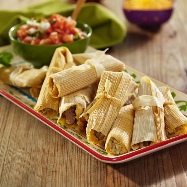 Pork Serrano and Garlic Tamales