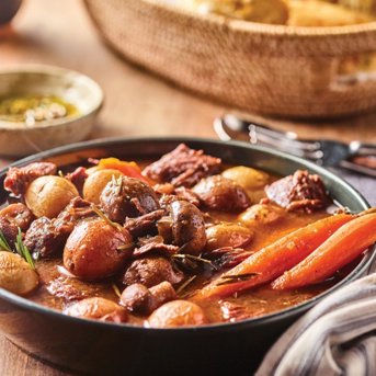 Pot Roast with Root Vegetables and Mushrooms