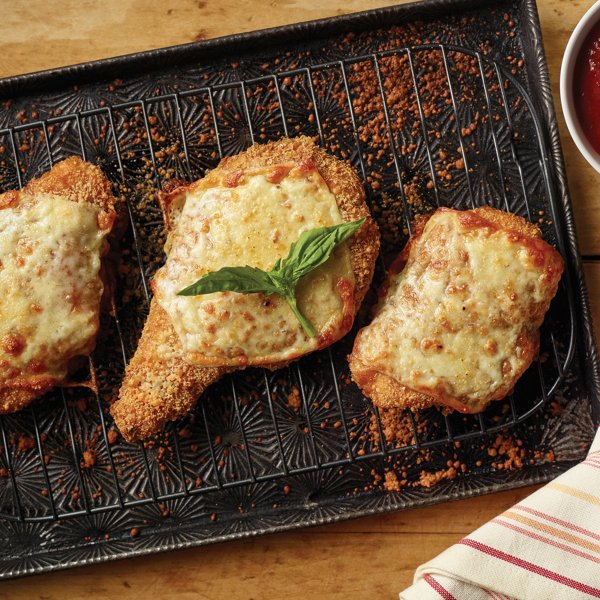 Potato Crusted Cheesy Chicken Parmesan