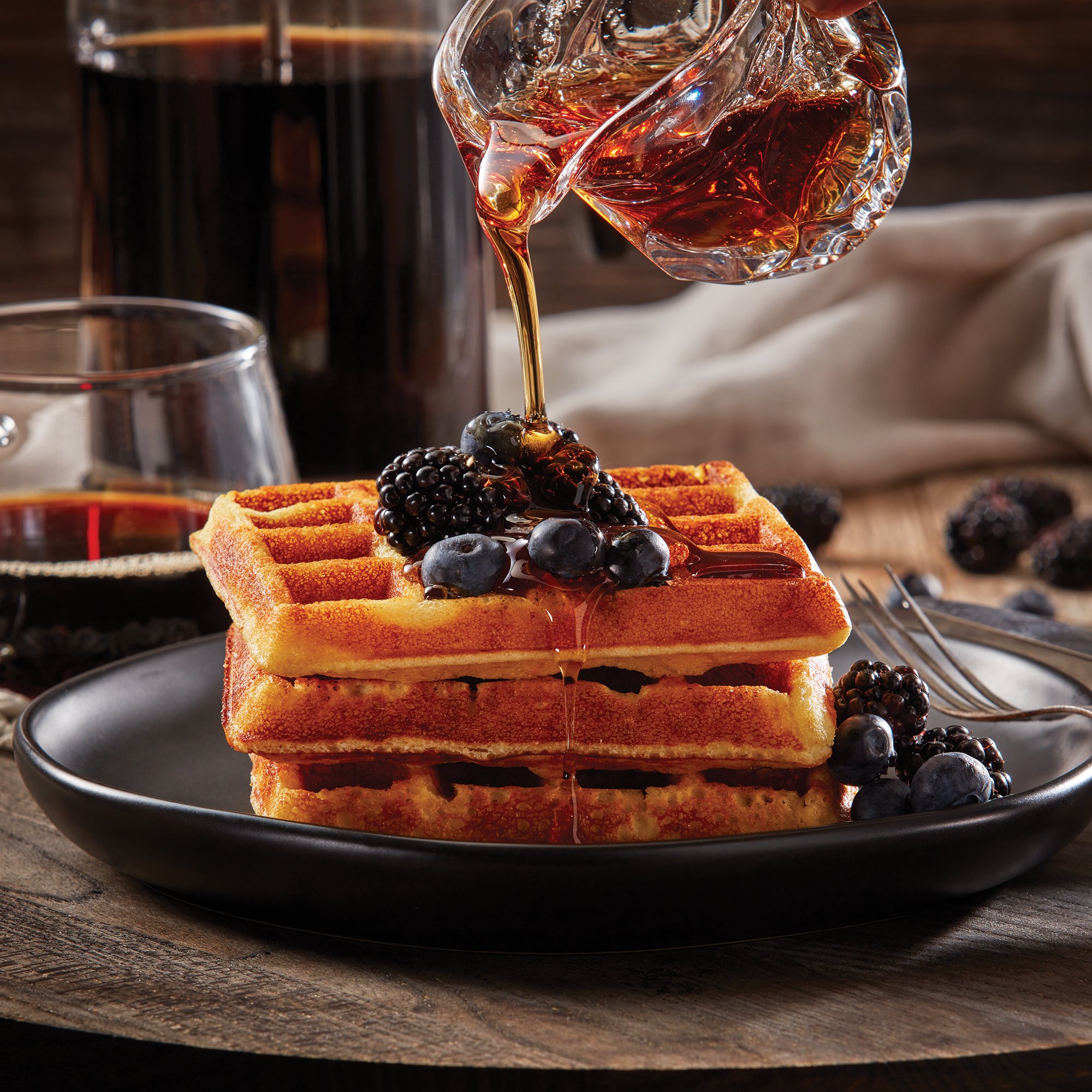 Protein Almond Waffles Recipe from HEB