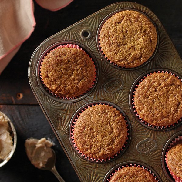 Pumpkin Cupcakes with Salted Cinnamon Buttercream