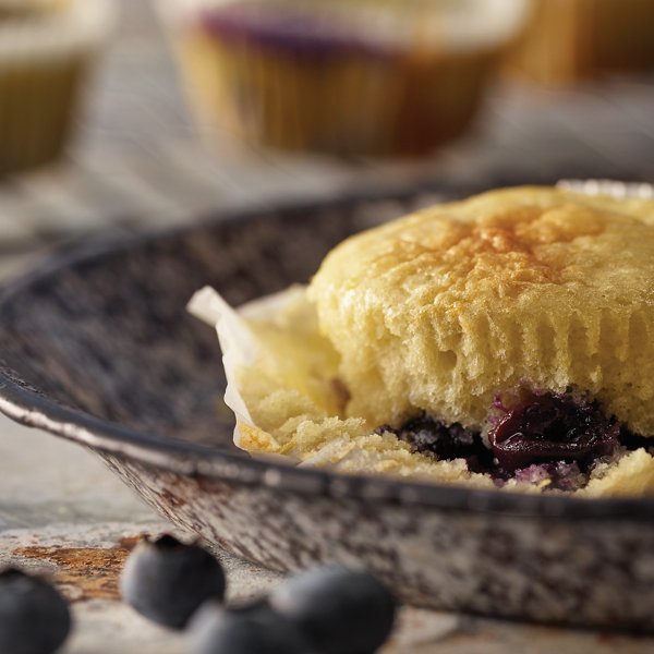 Quick Lemon Blueberry  Muffins