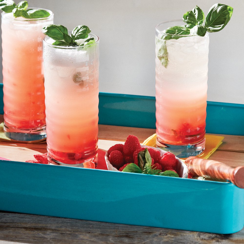 Lemon Raspberry Mimosa - Cashmere & Cocktails