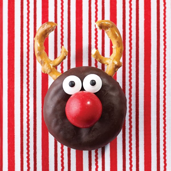 Red Nosed Reindeer Donuts