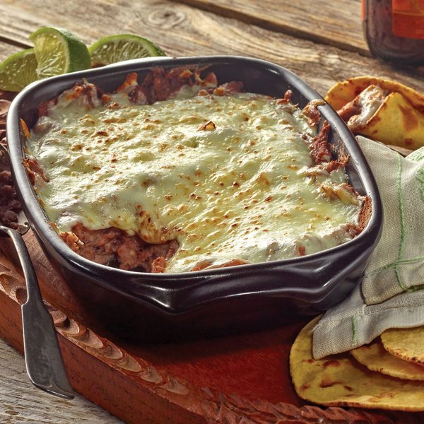 Refried Black Bean Queso Fundido