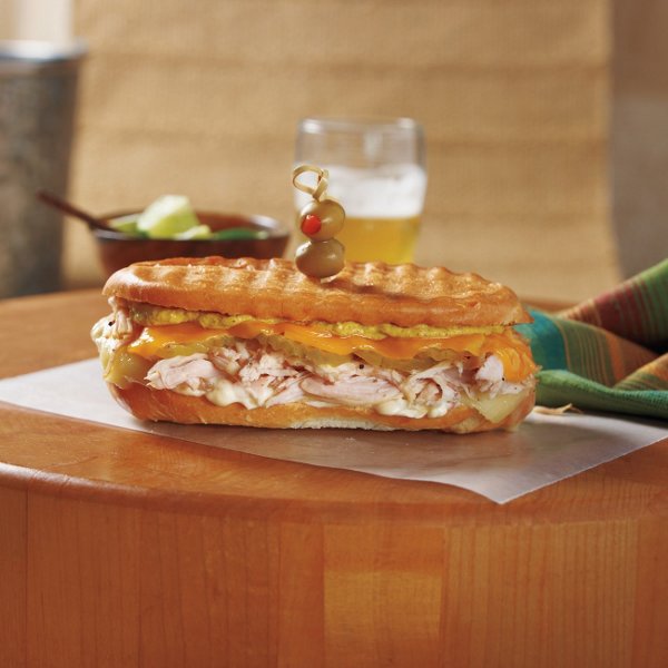 Roast Turkey Cuban Press Sandwich