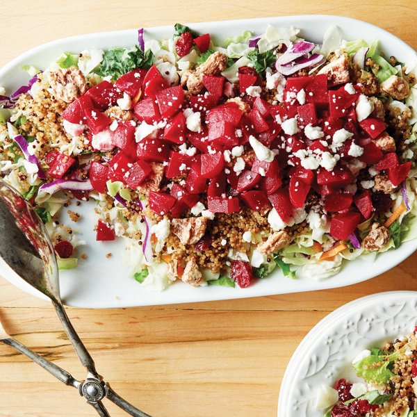 Roasted Beet and Quinoa Chopped Salad