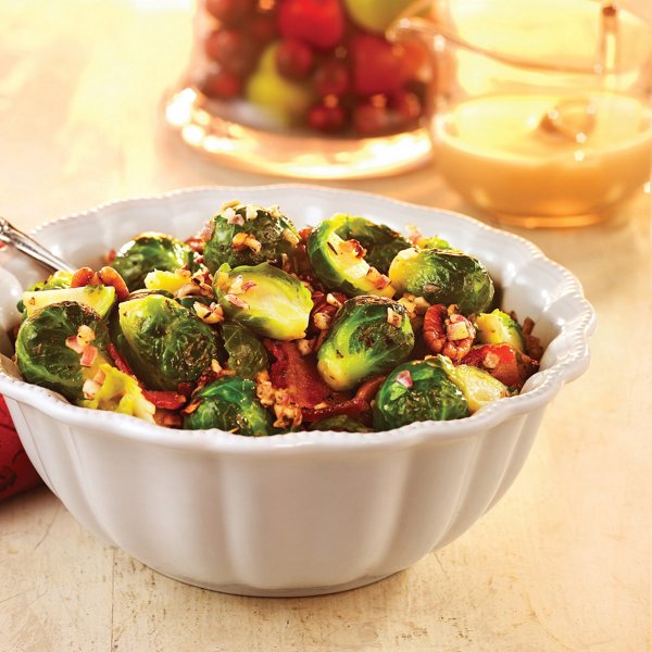 Roasted Brussels Sprouts With Pecans