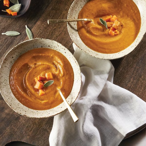 Roasted Sweet Potato Chipotle Soup