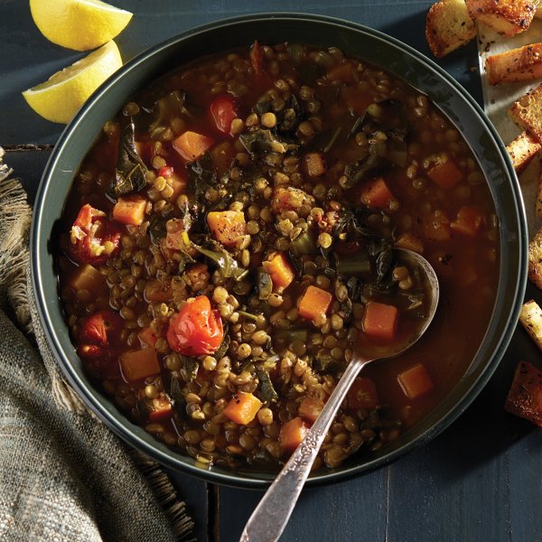 Rosemary Lemon Lentil Soup