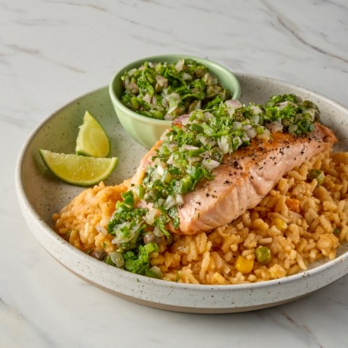 Salmon with Salsa de Pacifico