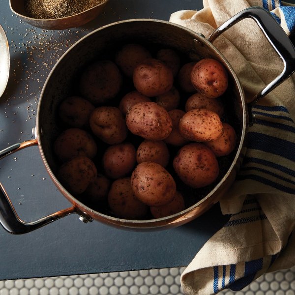 Salt & Black Pepper Crusted Baby Red Potatoes