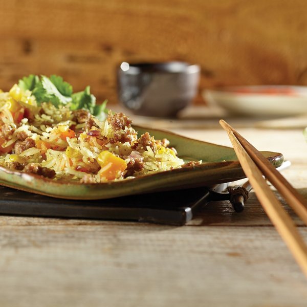 Sausage and Pumpkin Fried Rice