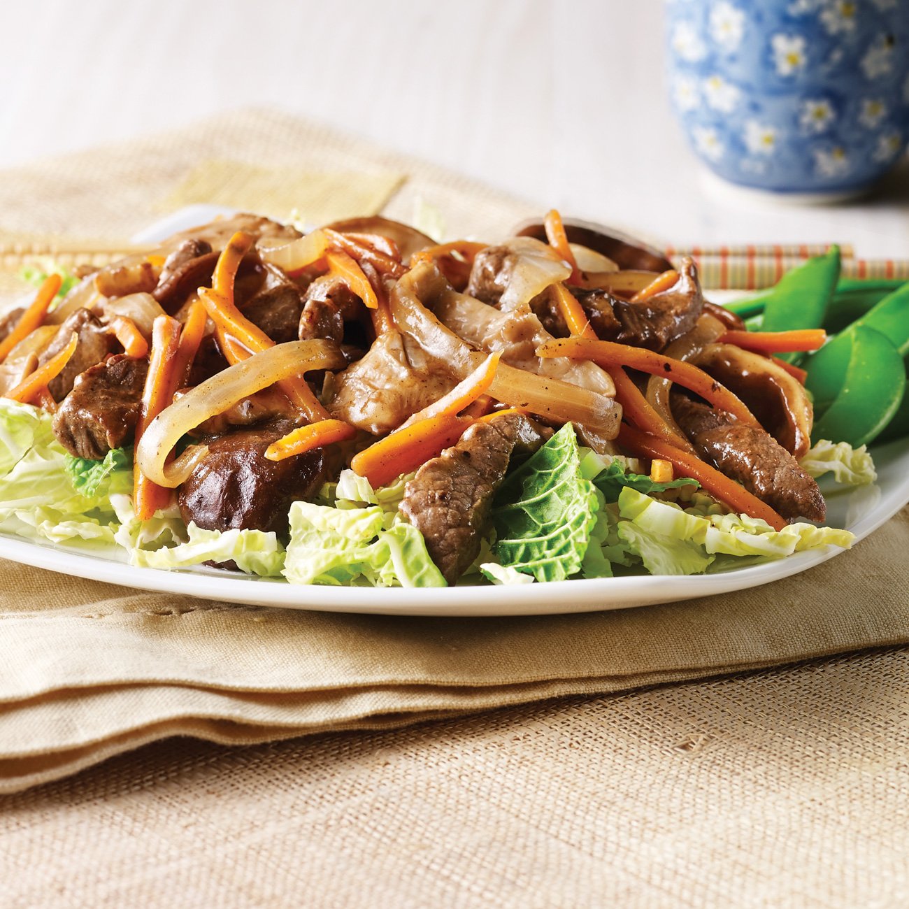 Sautéed Beef with Shiitake Mushrooms Recipe from HEB
