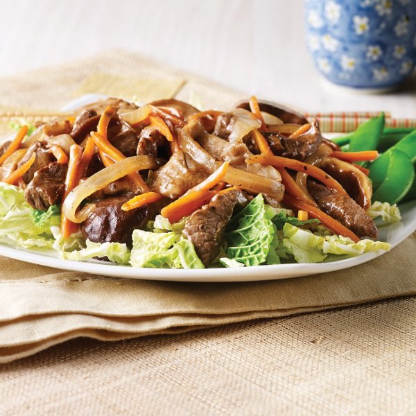 Sautéed Beef with Shiitake Mushrooms