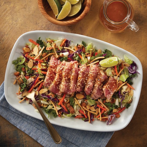 Seared Ahi Tuna with Chopped Asian Salad