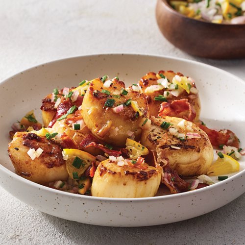 Seared Scallops with Meyer Lemon Salsa