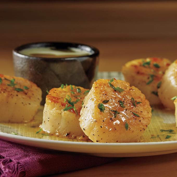 Seared Sea Scallops in Truffle Butter Recipe from HEB