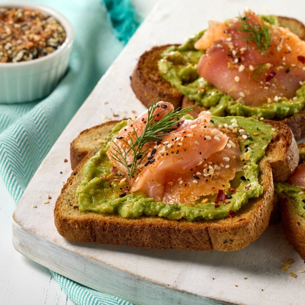 Seeded Avocado and Smoked Salmon Toast