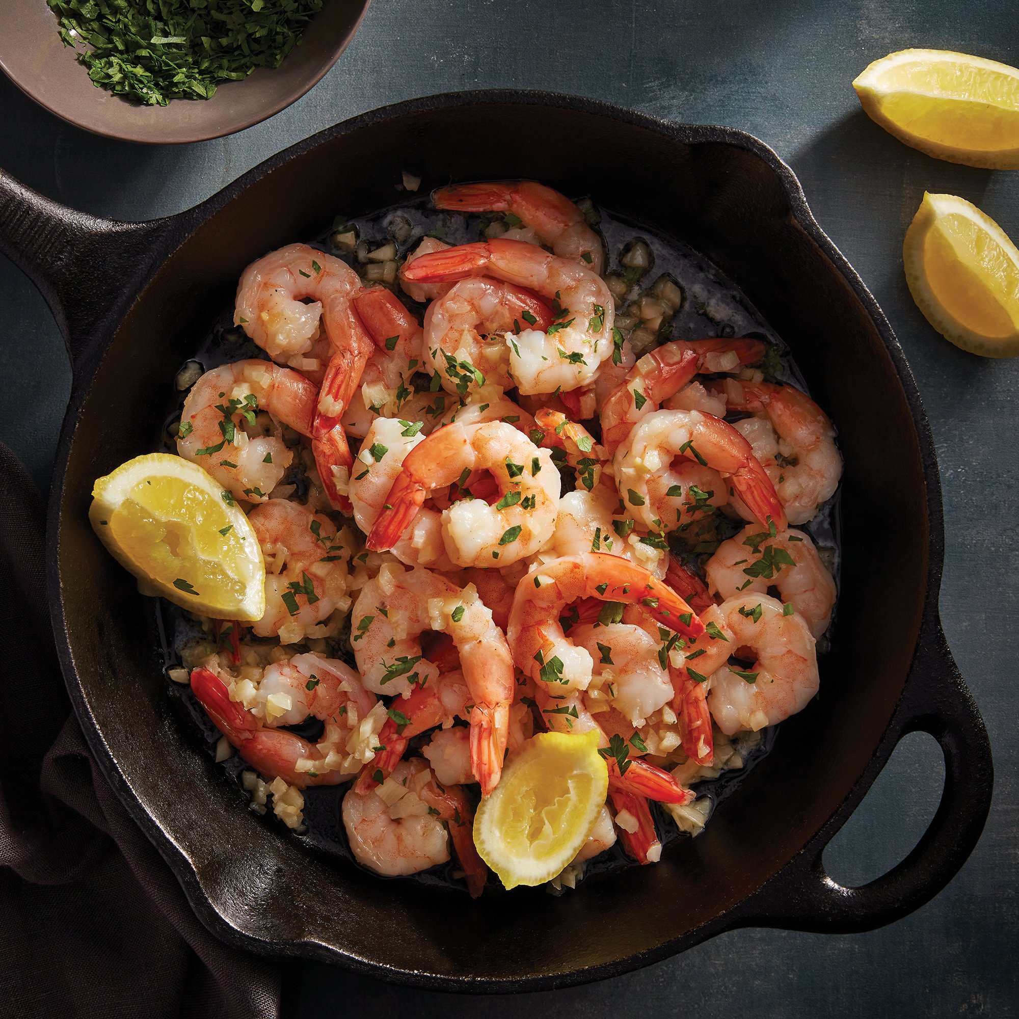 Cast Iron Shrimp in Garlic Butter