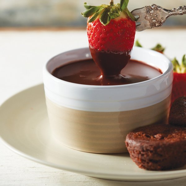 Silky Slow Cooker Chocolate Fondue