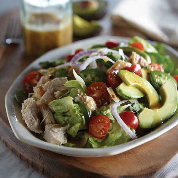 Simple Chicken Fajita Salad