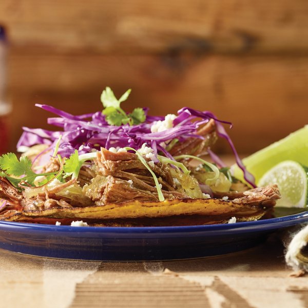 Slow Cooker Brisket Tostadas