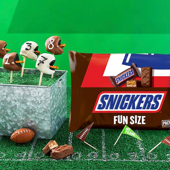 SNICKERS® Halftime Helmet Cake Pops Recipe from HEB