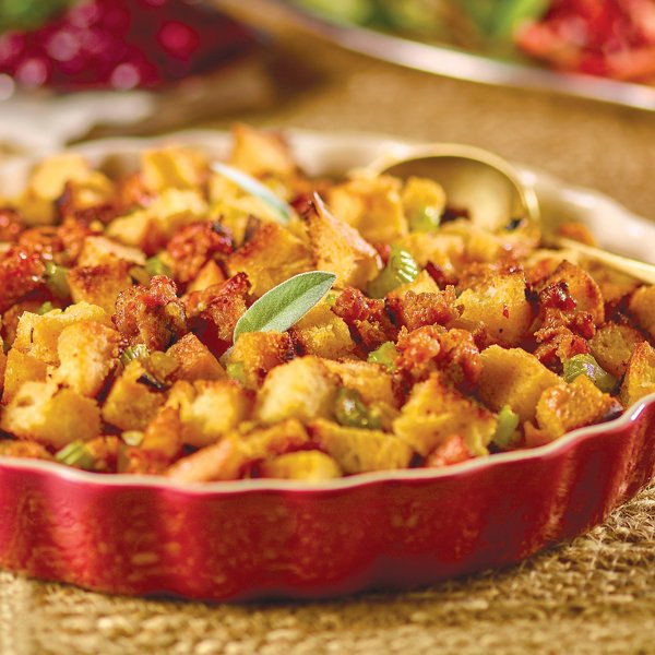 Sourdough Stuffing with Arrabiata Sausage