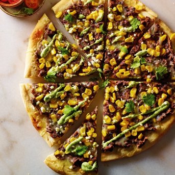 Southwestern Pizza with Black Beans and Corn