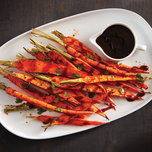 Soy Sriracha Roasted Carrots